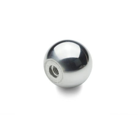 J.W. Winco DIN319-AL-40-M10-C Ball Knob Aluminum 319-AL-40-M10-C